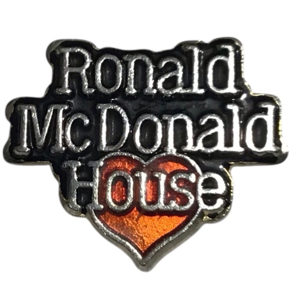 Ronald McDonald House Tac Pin Brooch Heart Lapel Bag Collectible Charity Vtg